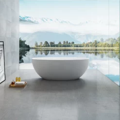 Baignoire Solid Surface Ice 160 Cm -Produits De Salle De Bain Soldes 2024 26270 baignoire solid surface ice