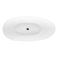 Baignoire îlot Lipsia Blanc Mat 165 Cm -Produits De Salle De Bain Soldes 2024 26382 lipsia blanc mat