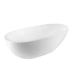 Baignoire îlot Lipsia Blanc Mat 165 Cm -Produits De Salle De Bain Soldes 2024 26383 baignoire lipsia