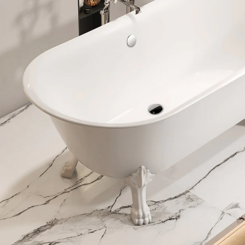 Baignoire Rétro Pieds De Lion Blancs 6 Baignoire Rétro Pieds De Lion Blancs – Image 4