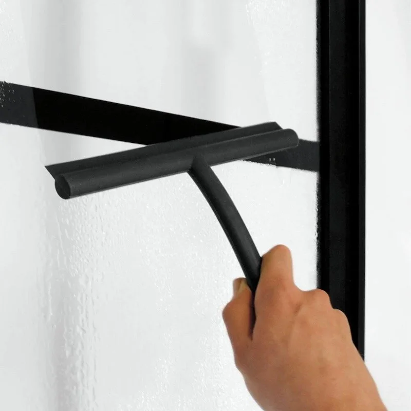 Paroi De Douche Fixe Verrière Noire Matte 110 Cm 4 Paroi De Douche Fixe Verrière Noire Matte 110 Cm – Image 2