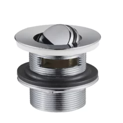 Bonde De Lavabo à Clapet Rotatif Avec Trop-plein En Laiton