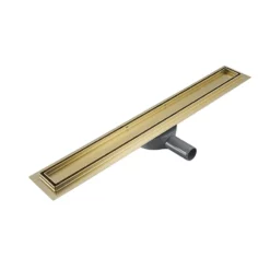 Caniveau De Douche Réversible 70 Cm -Produits De Salle De Bain Soldes 2024 26672 caniveau douche carreler or