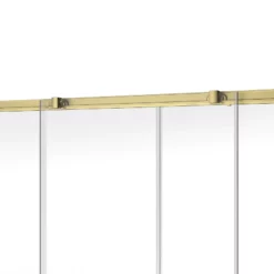 Douche Angle Coulissante Or Brossé 120x90 Cm -Produits De Salle De Bain Soldes 2024 26715 coulissante dore