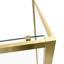 Douche Angle Coulissante Or Brossé 120x90 Cm -Produits De Salle De Bain Soldes 2024 26716 porte douche angle or