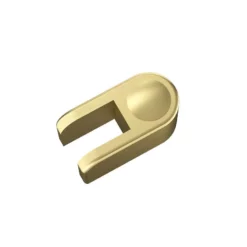 Paroi De Douche Fixe Arrondie Arc Or Brossé -Produits De Salle De Bain Soldes 2024 26910 pied fixation douche dore 1