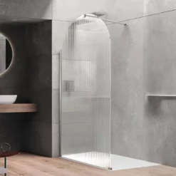 Paroi De Douche Fixe Flûte Chrome