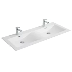 Meuble Salle De Bain Double Vasque Alicia 120 Cm Bois Chêne -Produits De Salle De Bain Soldes 2024 26958 alica 1200 blanc mat