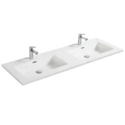 Meuble De Salle De Bain Double Vasque Alicia 140 Cm Bois Chêne -Produits De Salle De Bain Soldes 2024 26960 alica 1380 blanc mat 2