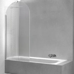Pare Baignoire Flûte 70 Cm Chrome