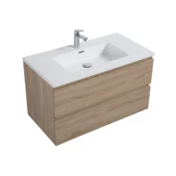 Meuble Salle De Bain Alicia 90 Cm Bois Chêne -Produits De Salle De Bain Soldes 2024 27090 meuble alicia bois chene