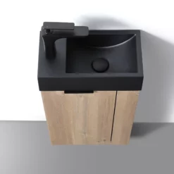 Lave Main Niche Custom Reversible -Produits De Salle De Bain Soldes 2024 27120 lave main custom noir