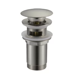 Bonde Pour Plan épais Avec Trop-plein -Produits De Salle De Bain Soldes 2024 27197 bonde avec trop plein nickel brosse