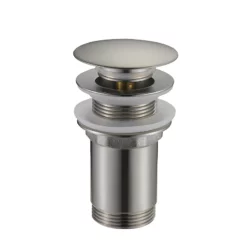 Bonde Pour Plan épais Sans Trop-plein En Laiton -Produits De Salle De Bain Soldes 2024 27201 bonde clic clac inox brosse