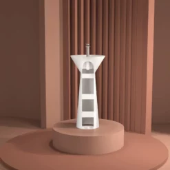 Lavabo Totem Nobu -Produits De Salle De Bain Soldes 2024 27220 lavabo totem