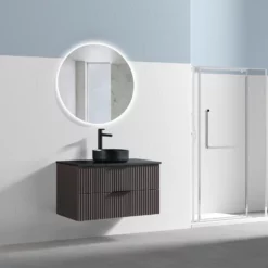 Meuble 90 Cm Ark Avec Plan De Toilette 36 Meuble 90 Cm Ark Avec Plan De Toilette -Produits De Salle De Bain Soldes 2024 27495 hazelnut 90