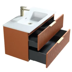 Meuble 90 Cm Ark Avec Vasque 37 Meuble 90 Cm Ark Avec Vasque -Produits De Salle De Bain Soldes 2024 27513 ark 90 terracotta