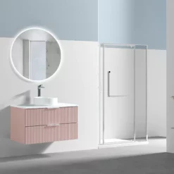 Meuble 90 Cm Ark Avec Plan De Toilette 39 Meuble 90 Cm Ark Avec Plan De Toilette -Produits De Salle De Bain Soldes 2024 27547 ark 90 rose pale