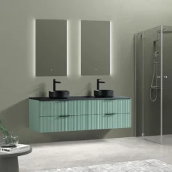 Meuble 180 Cm Ark Avec Plan De Toilette -Produits De Salle De Bain Soldes 2024 27556 ark 180 verda noir