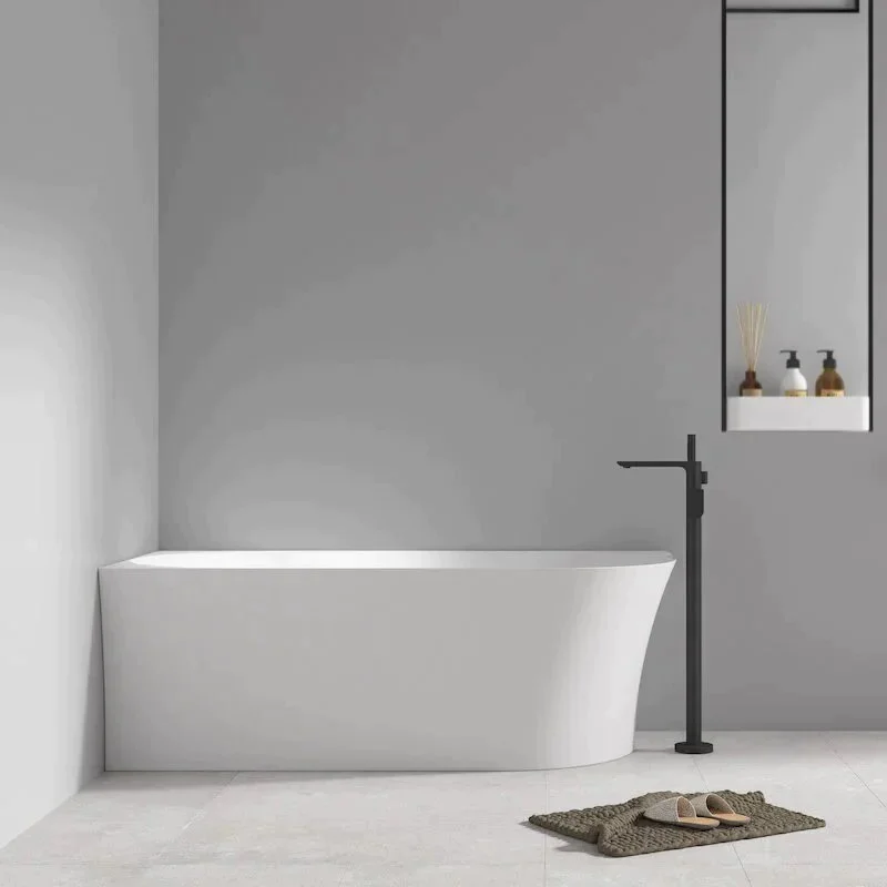 Baignoire Semi îlot Angle à Gauche Angolo 170 Cm 5 Baignoire Semi îlot Angle à Gauche Angolo 170 Cm – Image 3