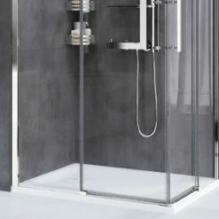 Douche Accès D'angle Coulissante Rose Rosse -Produits De Salle De Bain Soldes 2024 7642 douche acces d angle coulissant rose rosse zoom 3