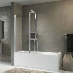 Pare-baignoire Sur Mesure Deux Volets Pivotant Aurora 2