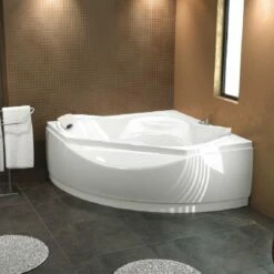 Baignoire Balnéo Ergonomique Bien-être D'angle