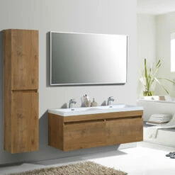 Armoire De Toilette Cubik -Produits De Salle De Bain Soldes 2024 9072 cubik meuble double vasque144 5