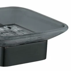 Porte Savon Noir Néro -Produits De Salle De Bain Soldes 2024 9641 porte savon nero zoom