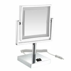 Miroir Grossissant Sur Pied Lumineux Rectangulaire Square