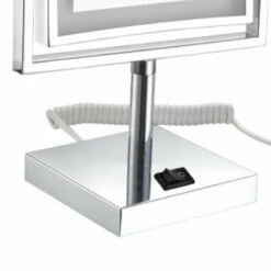 Miroir Grossissant Sur Pied Lumineux Rectangulaire Square -Produits De Salle De Bain Soldes 2024 9696 miroir square a poser zoom