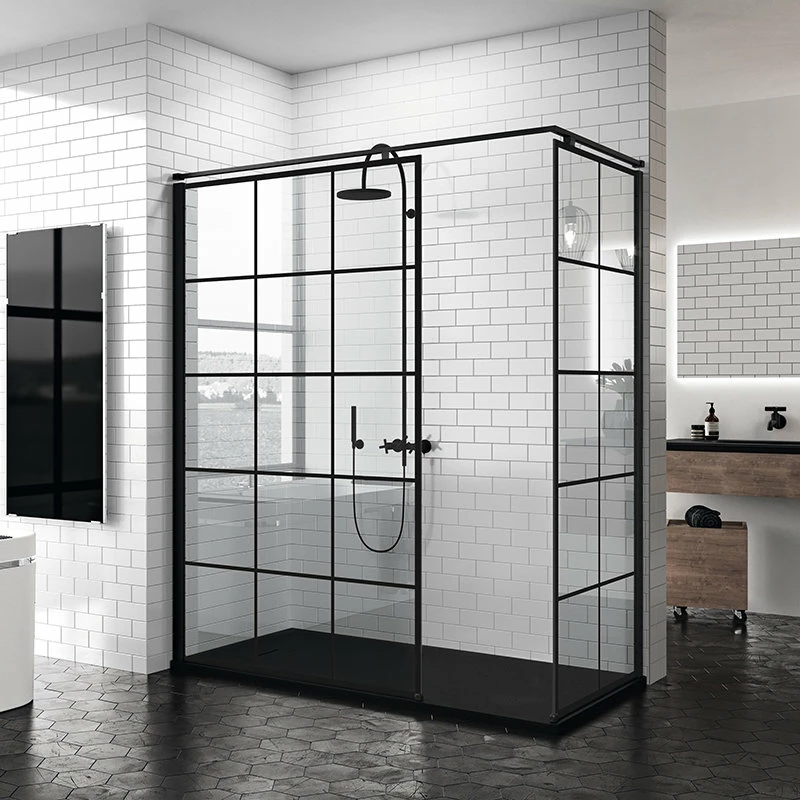 Ensemble Parois De Douche Combi Douche Atelier Noir 3 Ensemble Parois De Douche Combi Douche Atelier Noir